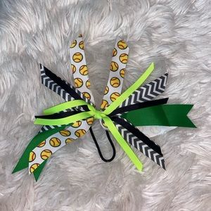 Girls Softball Bow